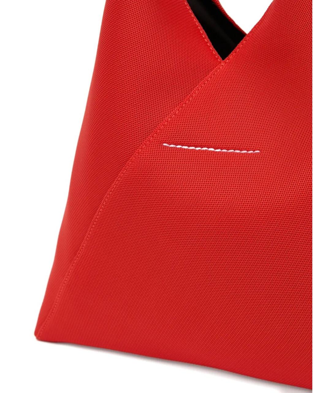 MM6 MAISON MARGIELA Красная тканевая сумка через плечо, фото 3