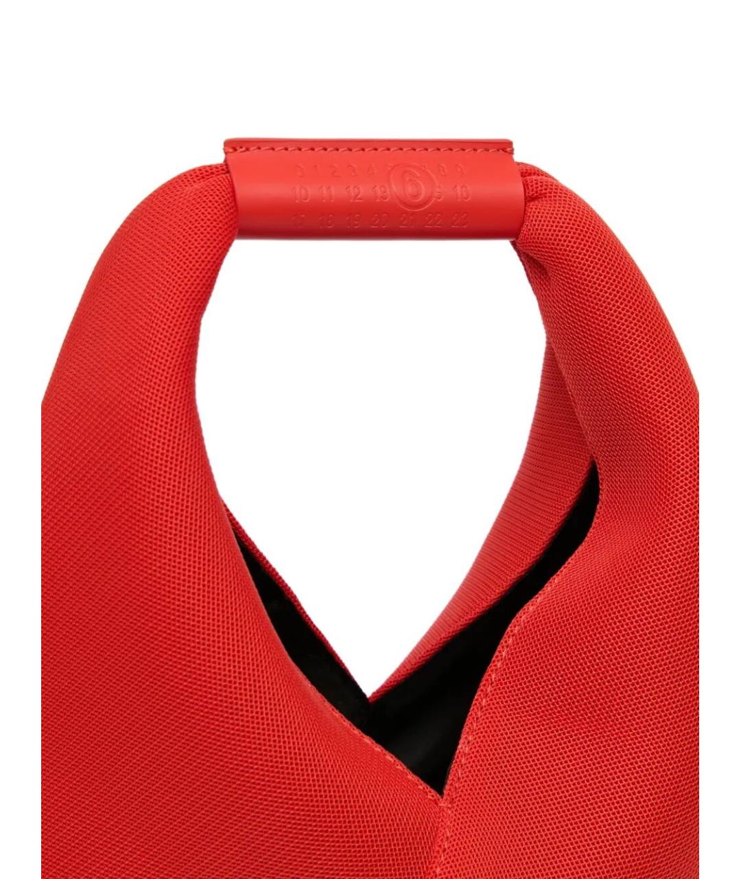 MM6 MAISON MARGIELA Красная тканевая сумка через плечо, фото 4