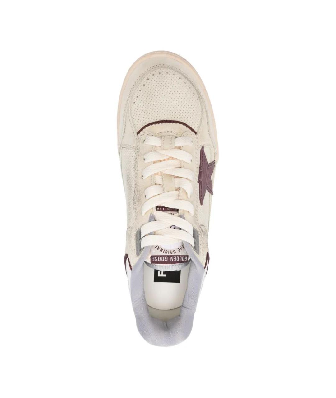 GOLDEN GOOSE DELUXE BRAND Белые текстильные кеды, фото 4