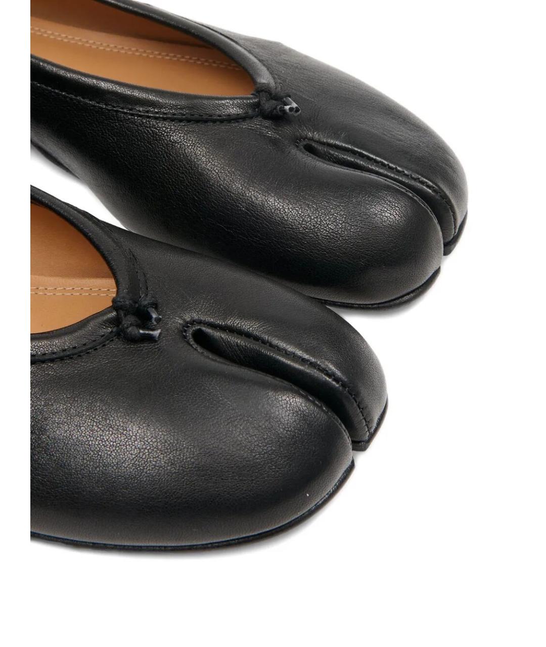 MAISON MARGIELA Черные кожаные балетки, фото 3