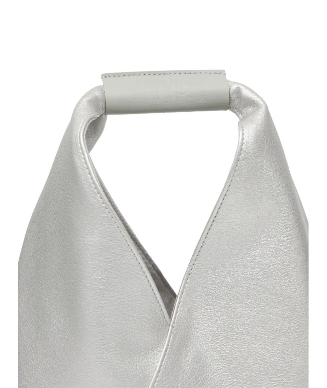 MM6 MAISON MARGIELA Серебряная сумка через плечо из искусственной кожи, фото 4