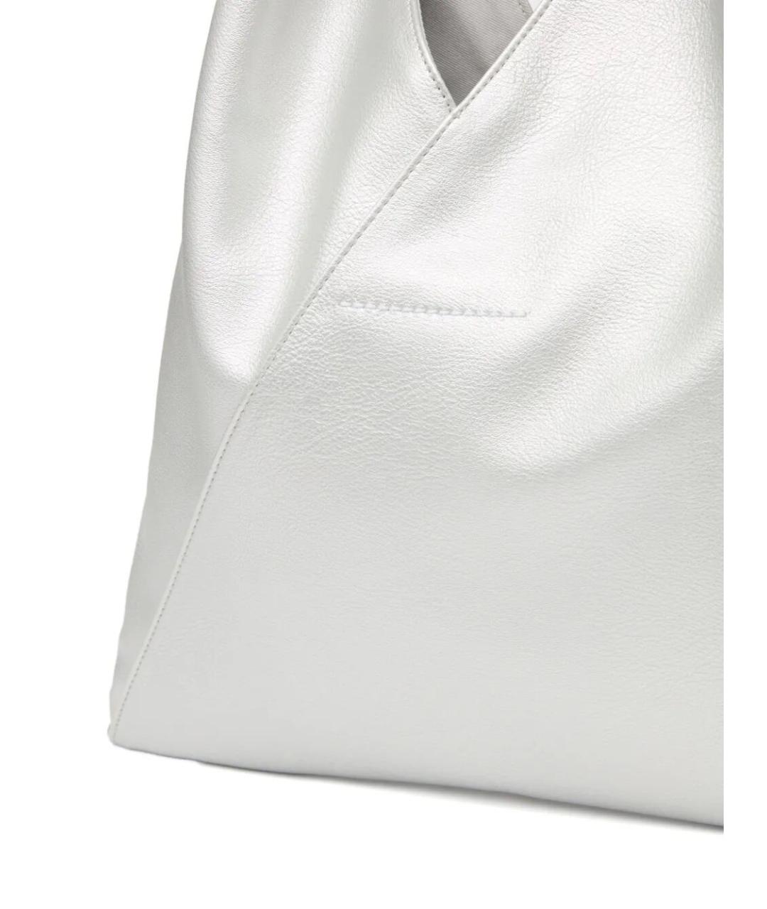 MM6 MAISON MARGIELA Серебряная сумка через плечо из искусственной кожи, фото 2