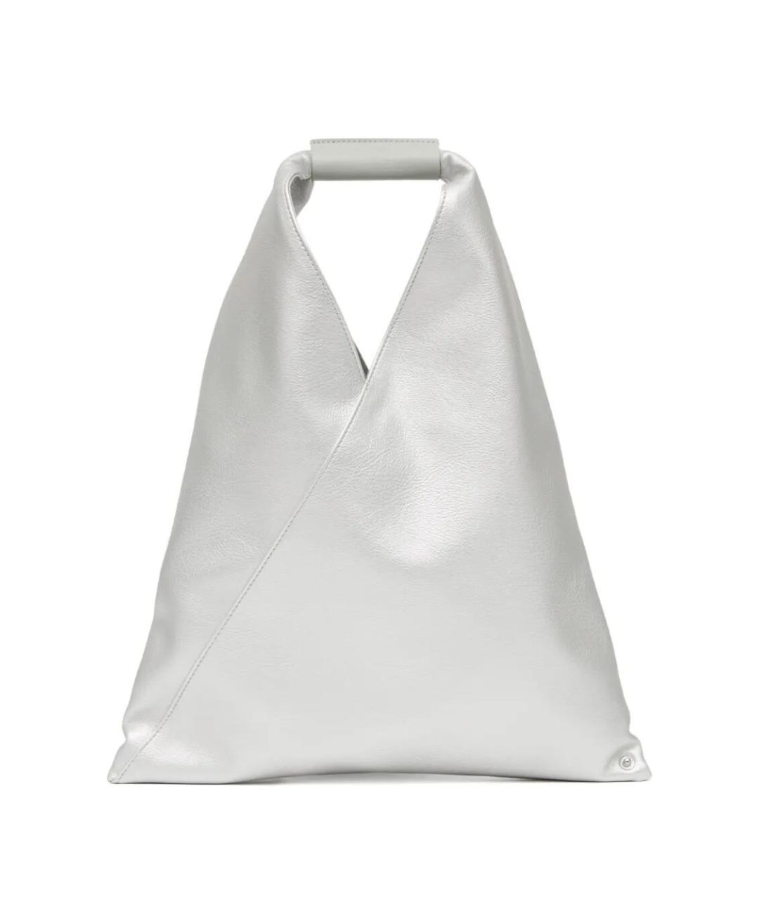 MM6 MAISON MARGIELA Серебряная сумка через плечо из искусственной кожи, фото 3