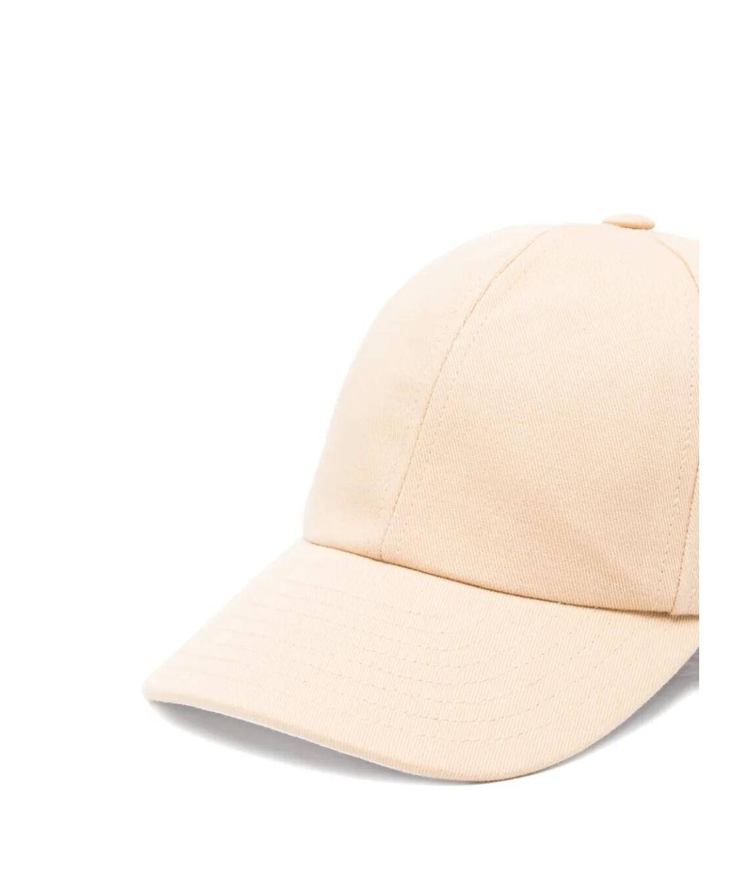 COURREGES Бежевая хлопковая кепка, фото 2