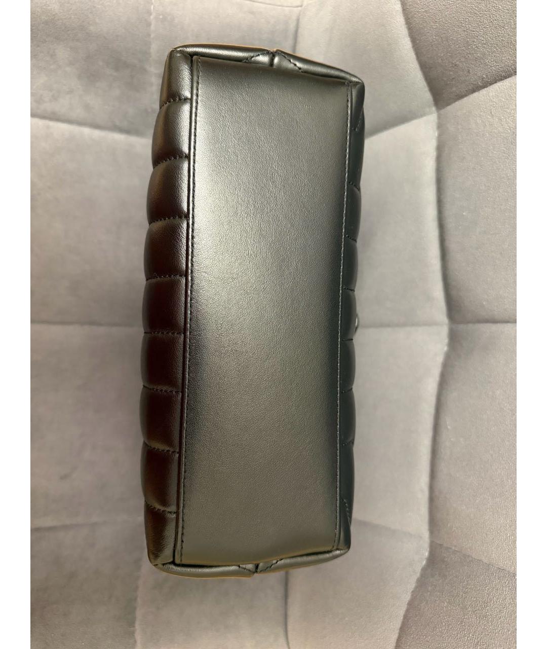 SAINT LAURENT Черная кожаная сумка через плечо, фото 5