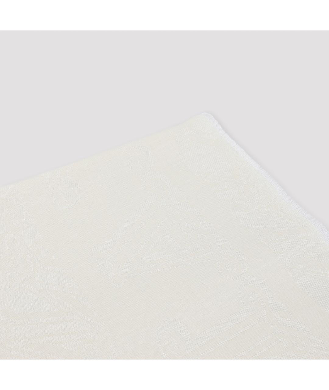 MAX MARA Белый шерстяной шарф, фото 4