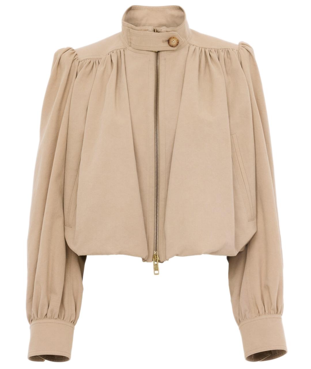 CHLOE Бежевая хлопковая куртка, фото 1