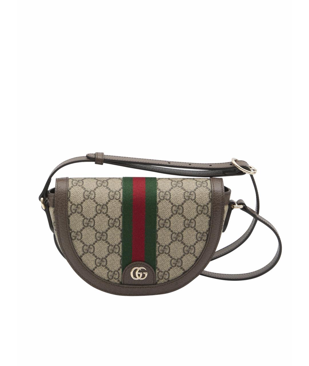 GUCCI Бежевая сумка через плечо из искусственной кожи, фото 1