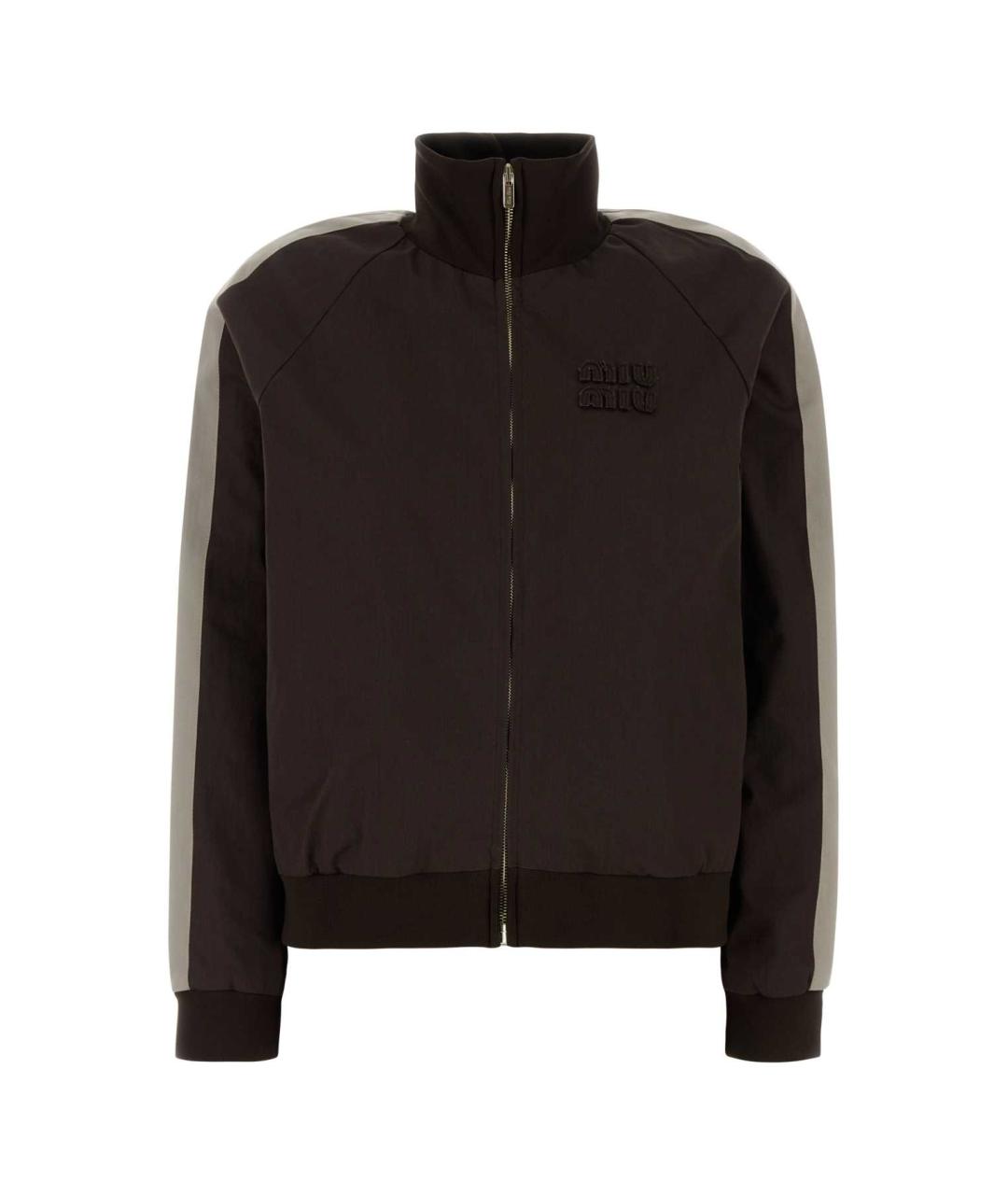 MIU MIU Коричневая хлопковая куртка, фото 1