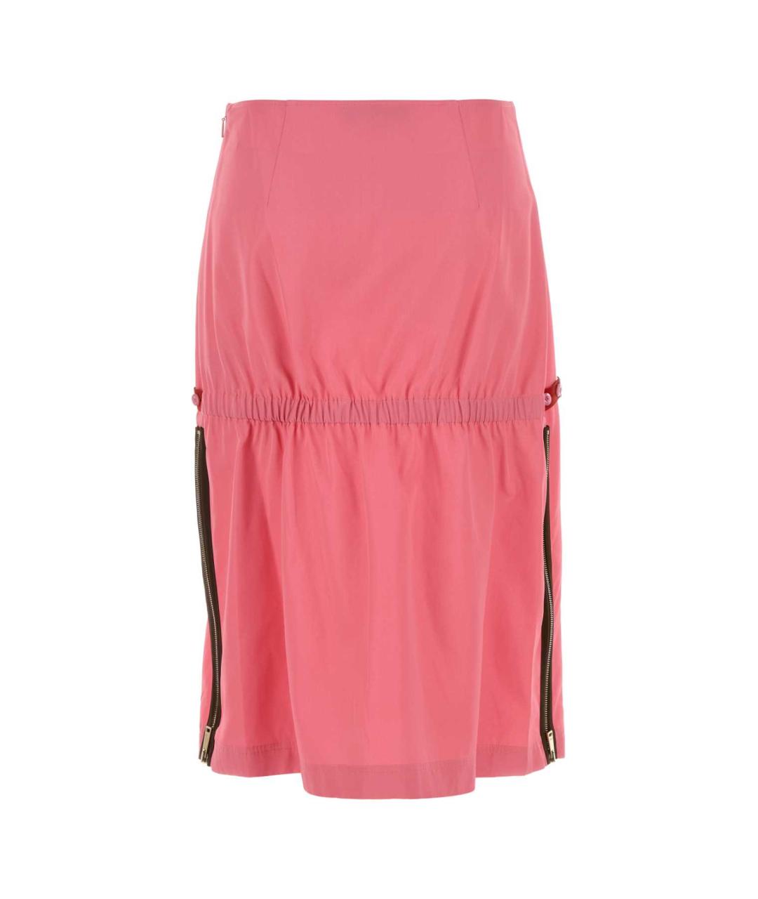 FENDI Розовая вискозная юбка миди, фото 2