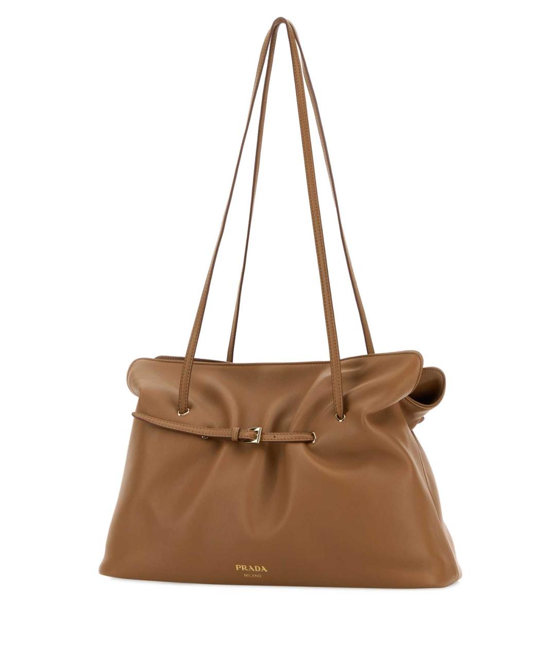 PRADA Бежевая кожаная сумка тоут, фото 2