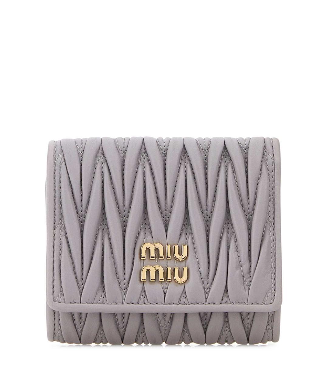 MIU MIU Фиолетовый кожаный кошелек, фото 1