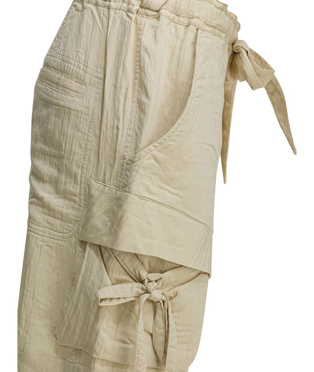 ISABEL MARANT Бежевые вискозные шорты, фото 4