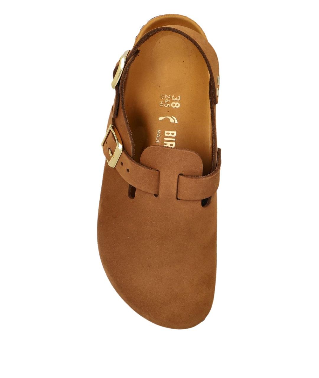 BIRKENSTOCK Коричневые замшевые мюли, фото 5