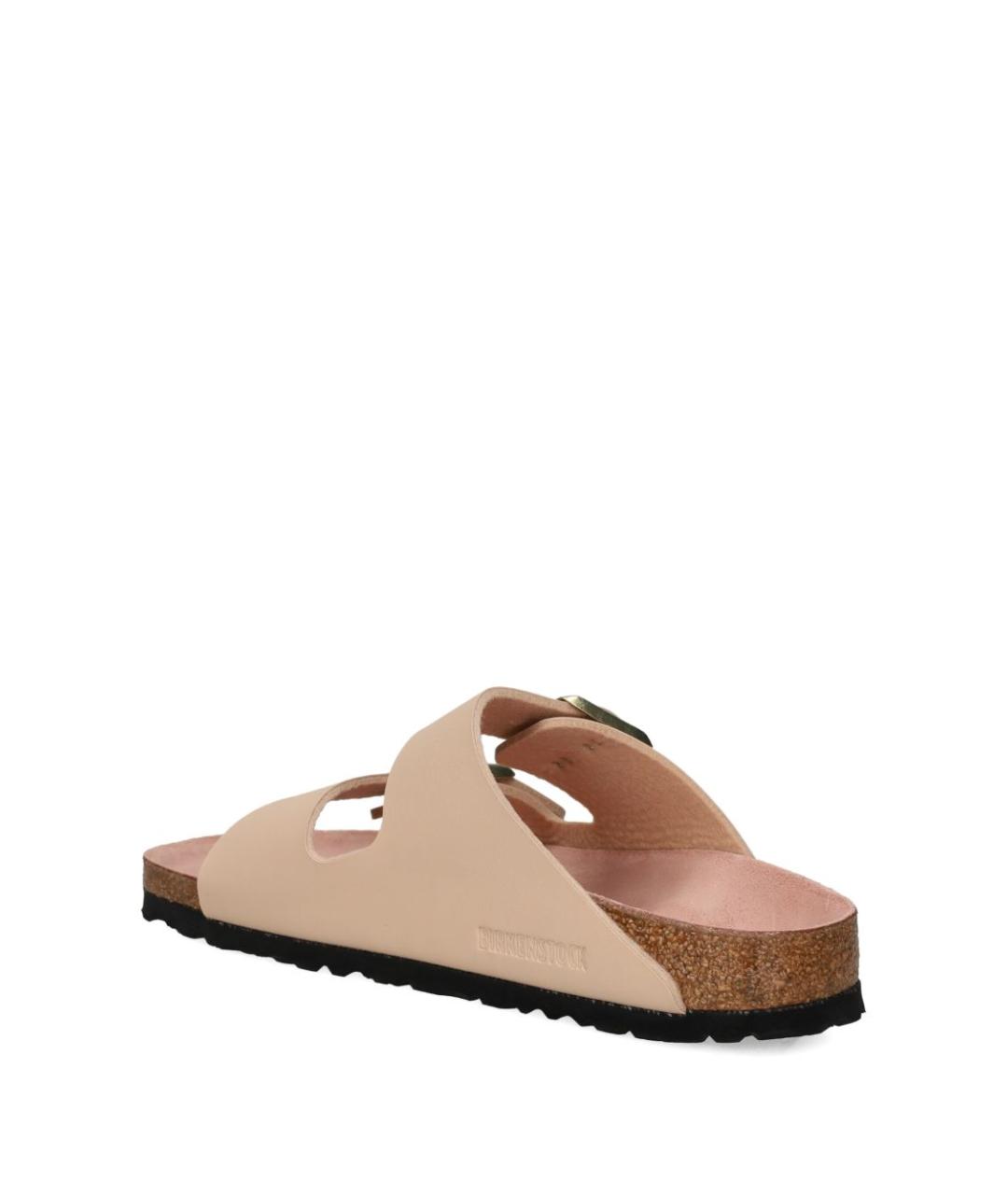 BIRKENSTOCK Бежевые кожаные сандалии, фото 2