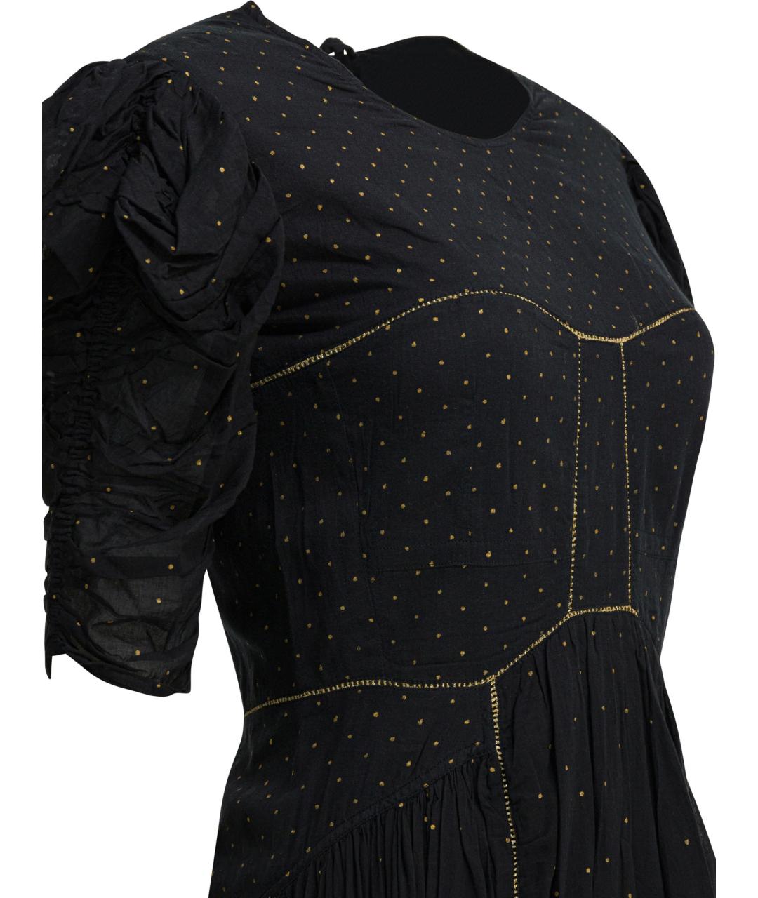 ISABEL MARANT Черное хлопковое повседневное платье, фото 4