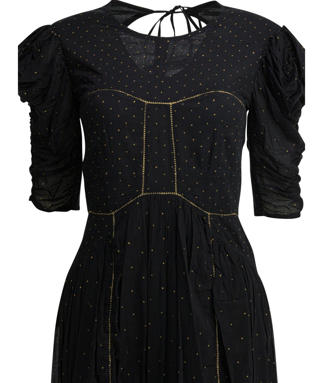 ISABEL MARANT Черное хлопковое повседневное платье, фото 3