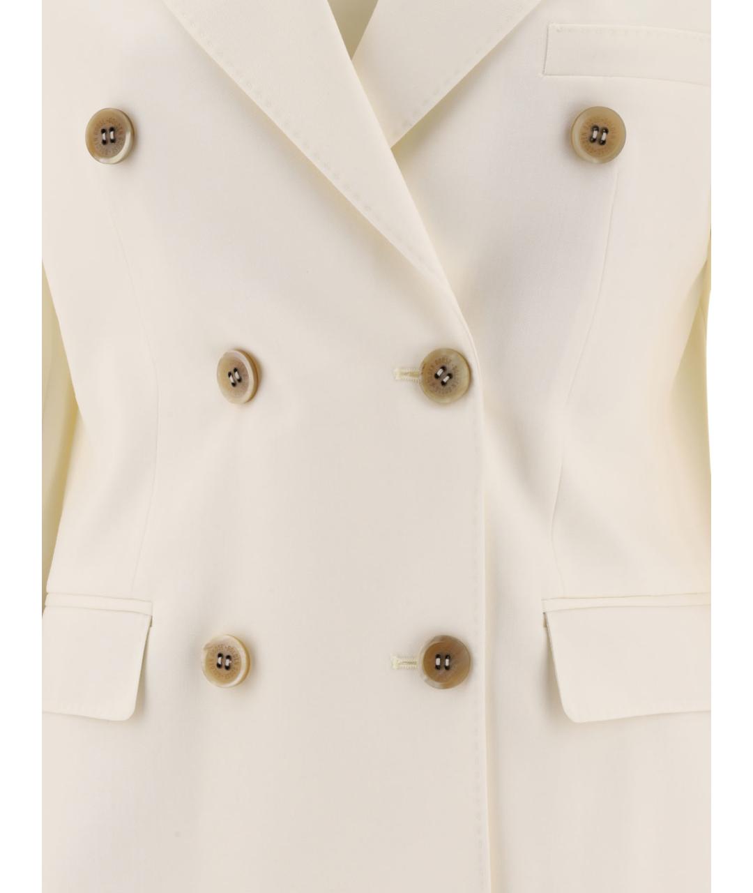 GOLDEN GOOSE DELUXE BRAND Белый шерстяной жакет/пиджак, фото 3