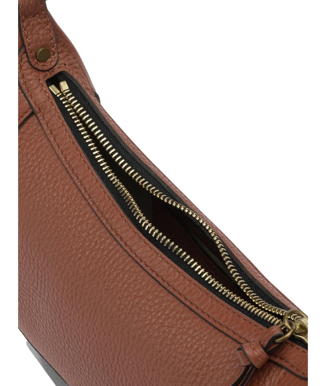 ISABEL MARANT Коричневая кожаная сумка через плечо, фото 5