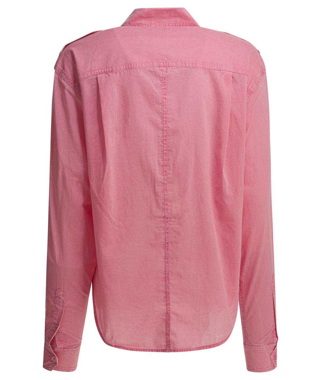 ISABEL MARANT Розовая хлопковая рубашка, фото 2