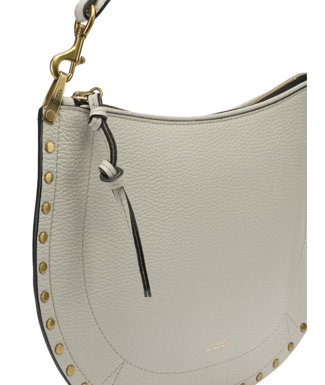 ISABEL MARANT Белая кожаная сумка через плечо, фото 4