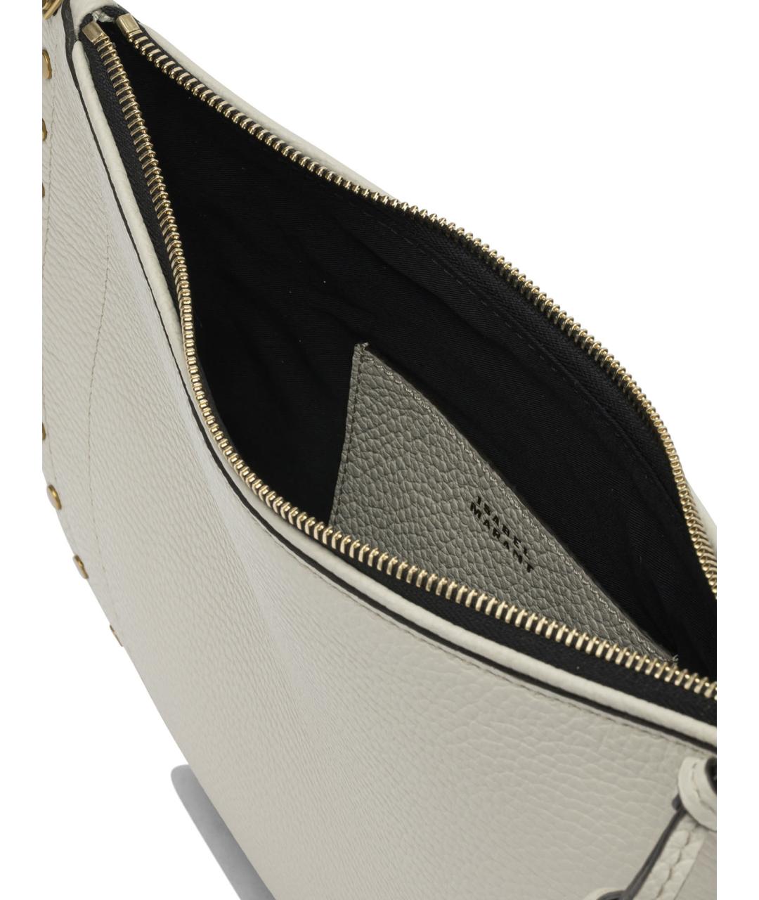 ISABEL MARANT Белая кожаная сумка через плечо, фото 5