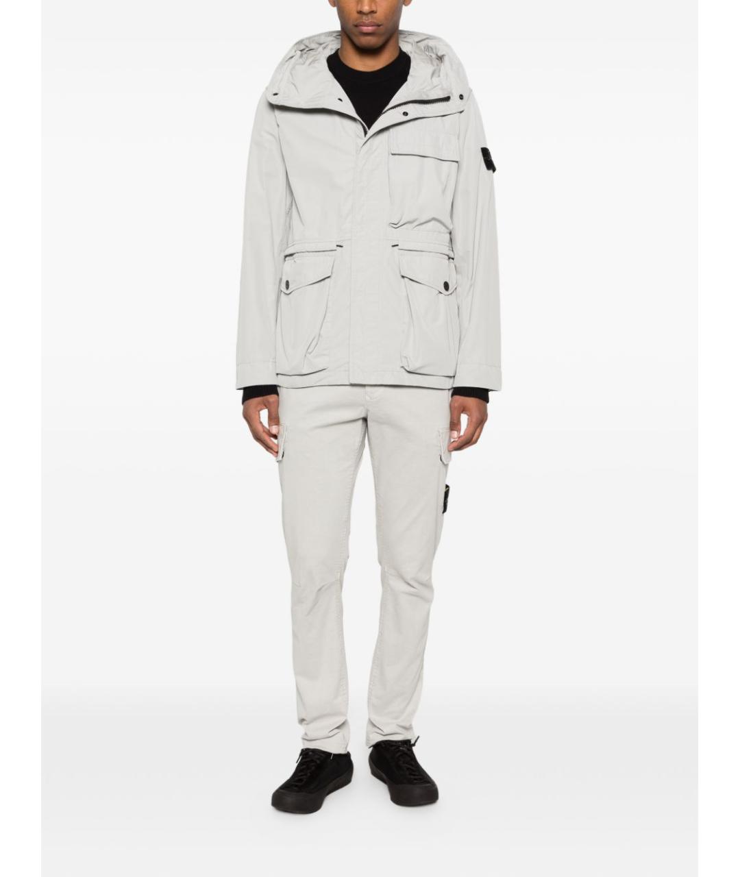 STONE ISLAND Темно-синий хлопковый джемпер / свитер, фото 5