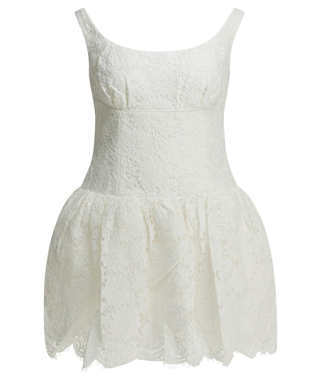 SELF-PORTRAIT Белое хлопковое повседневное платье, фото 1