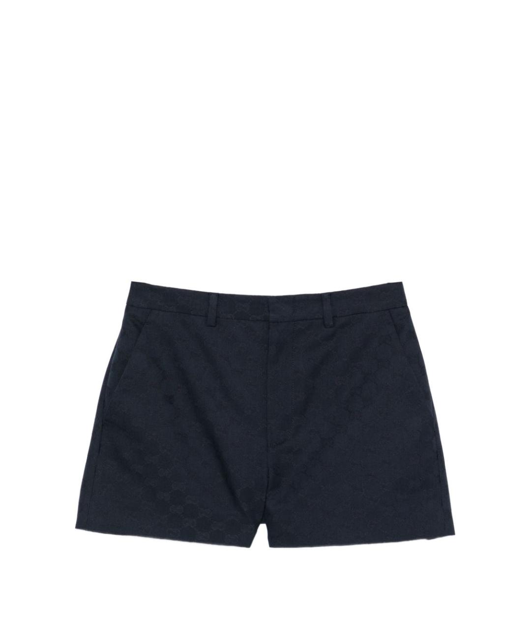 GUCCI Синие полиэстеровые шорты, фото 1