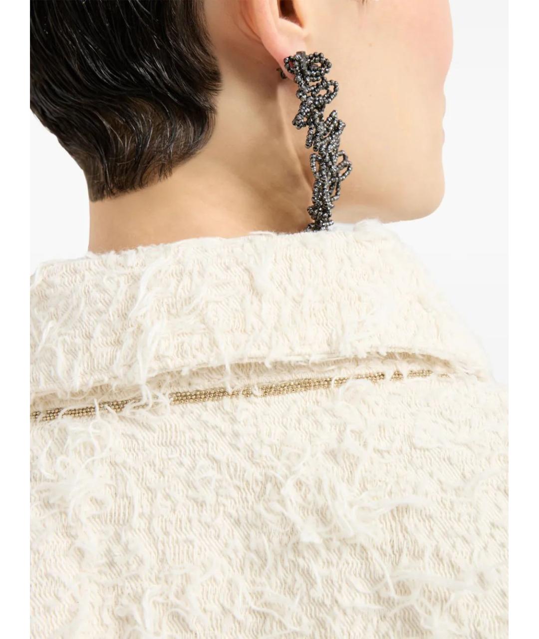 BRUNELLO CUCINELLI Белая хлопковая куртка, фото 5