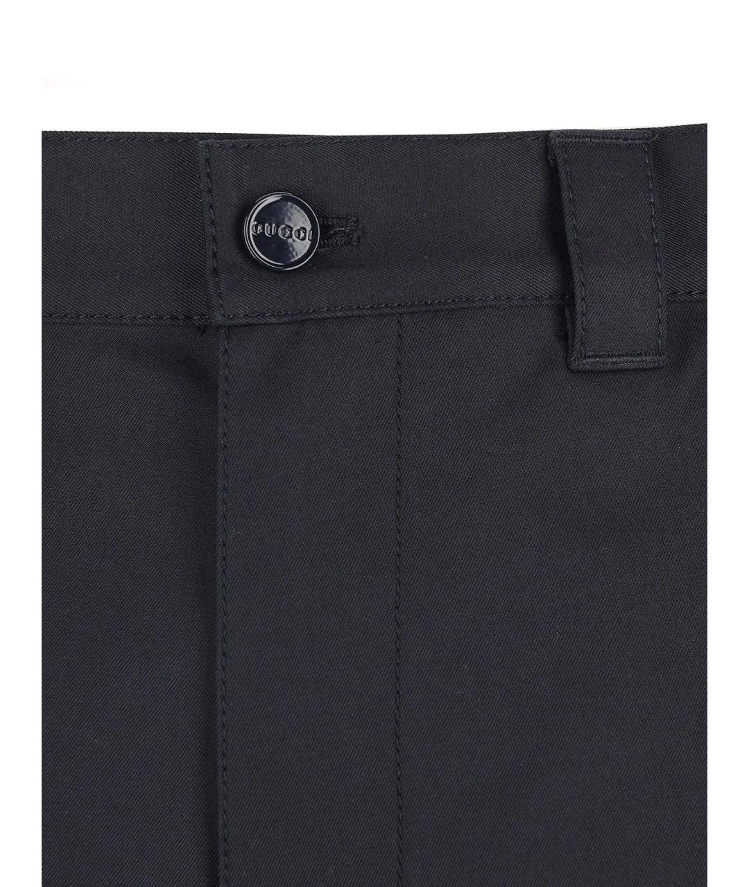 GUCCI Синие хлопковые шорты, фото 3