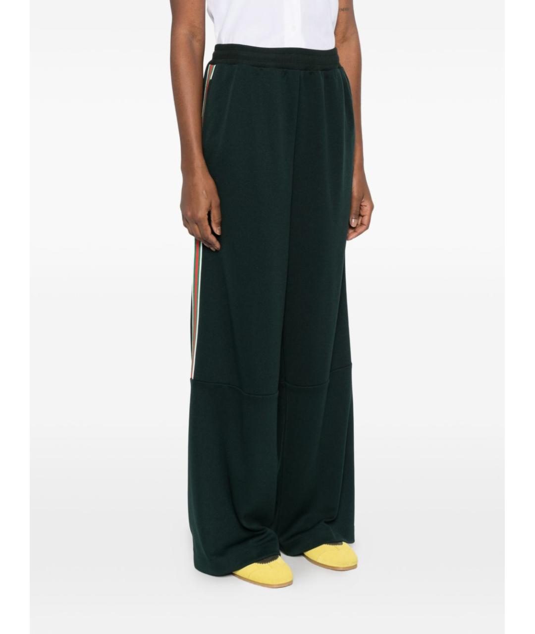 GUCCI Зеленые полиэстеровые спортивные брюки и шорты, фото 5