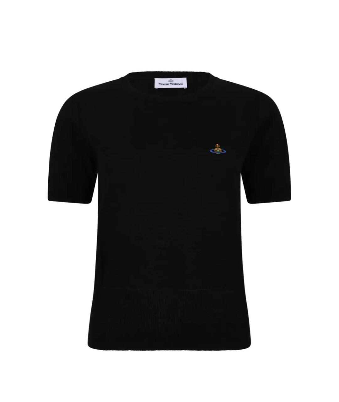 VIVIENNE WESTWOOD Черная хлопковая футболка, фото 1