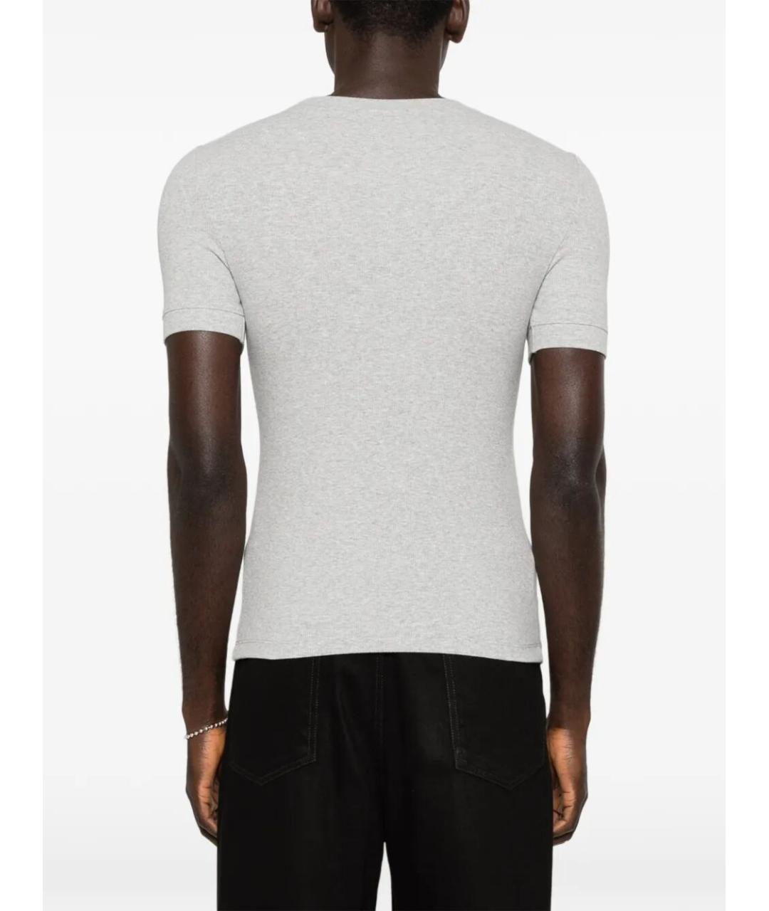 entire studios Серая хлопковая футболка, фото 5