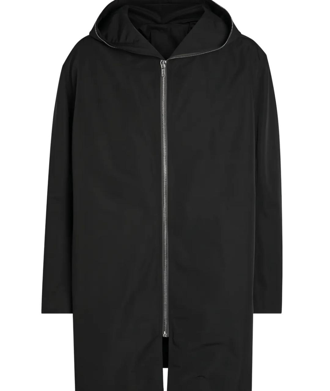 RICK OWENS Черное полиэстеровое пальто, фото 2