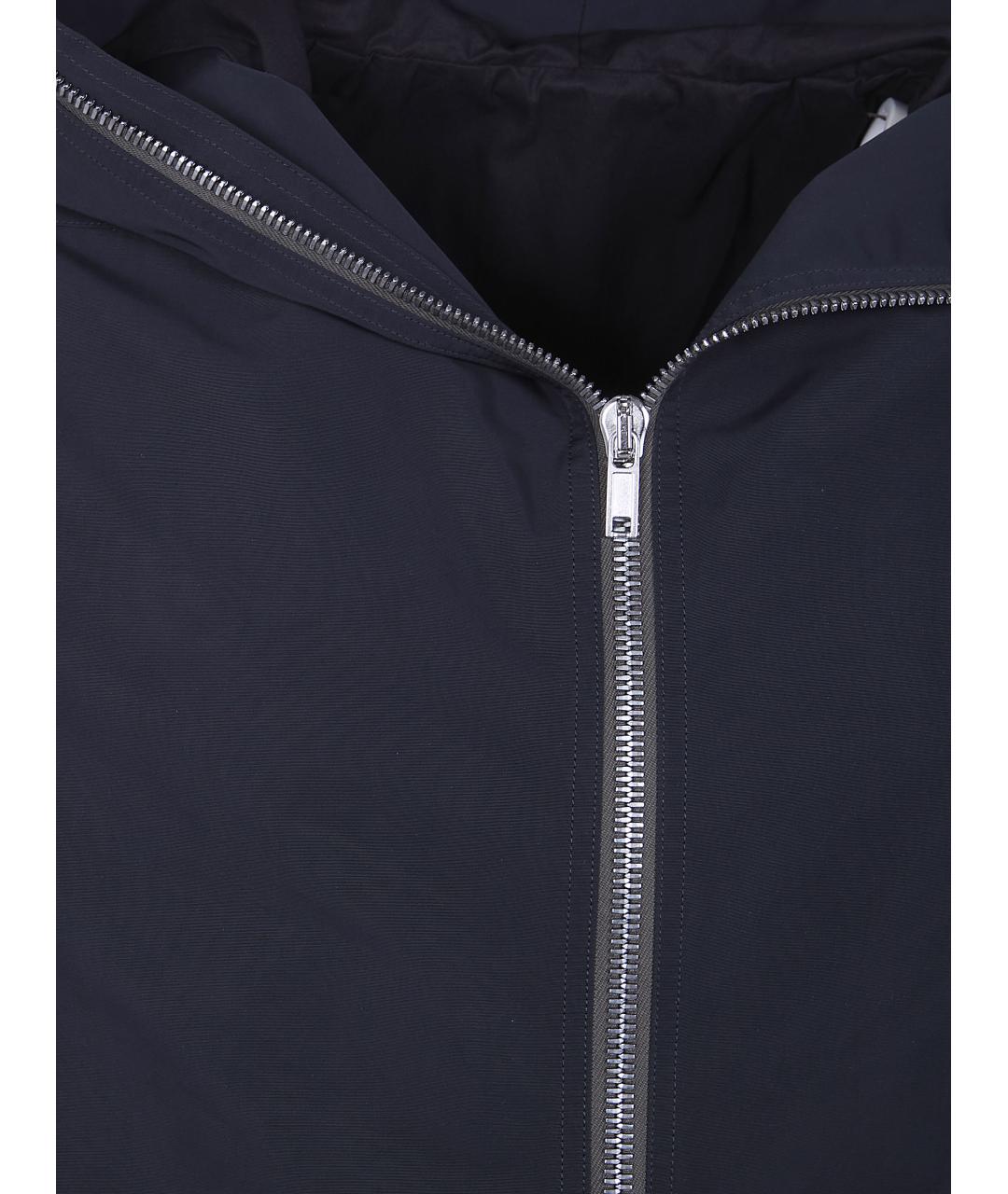 RICK OWENS Черное полиэстеровое пальто, фото 3