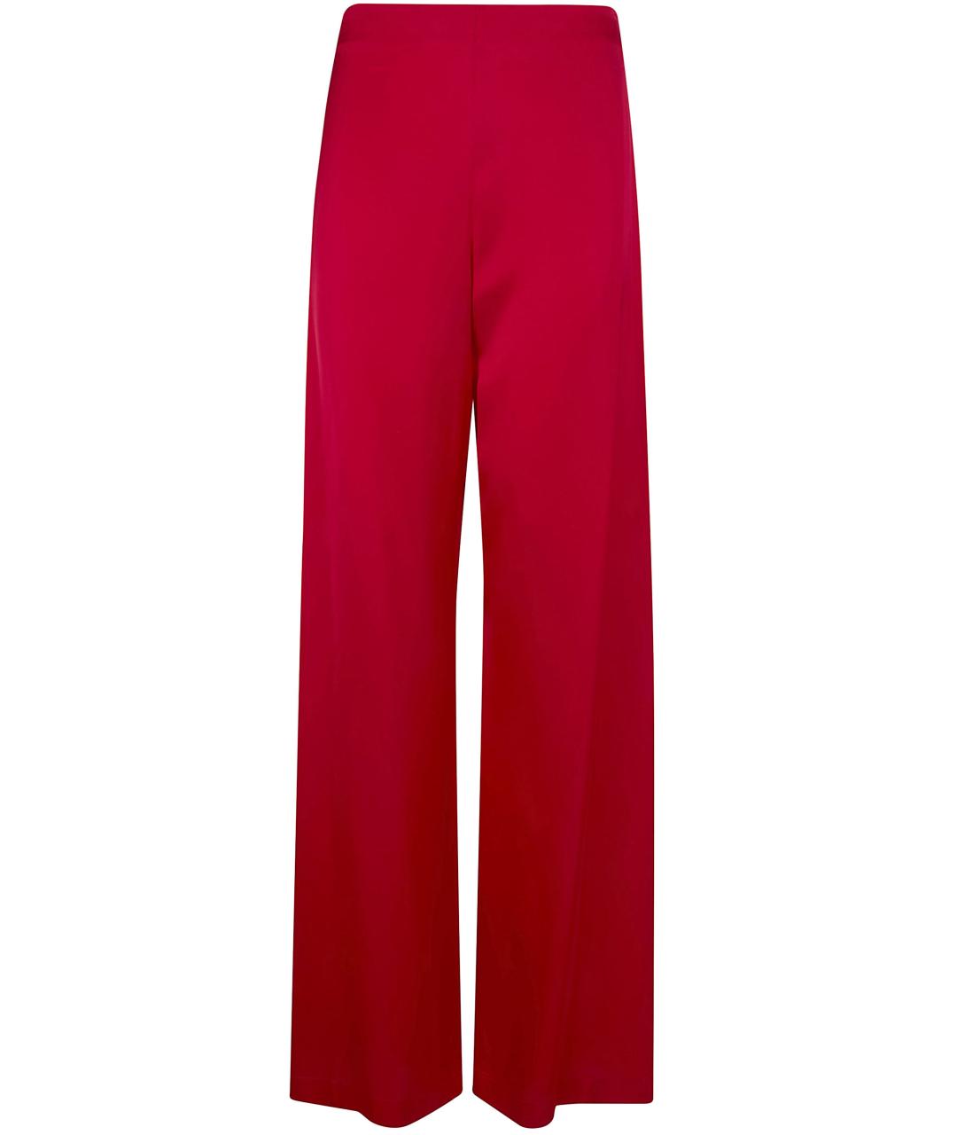 BLUGIRL Красные вискозные прямые брюки, фото 1
