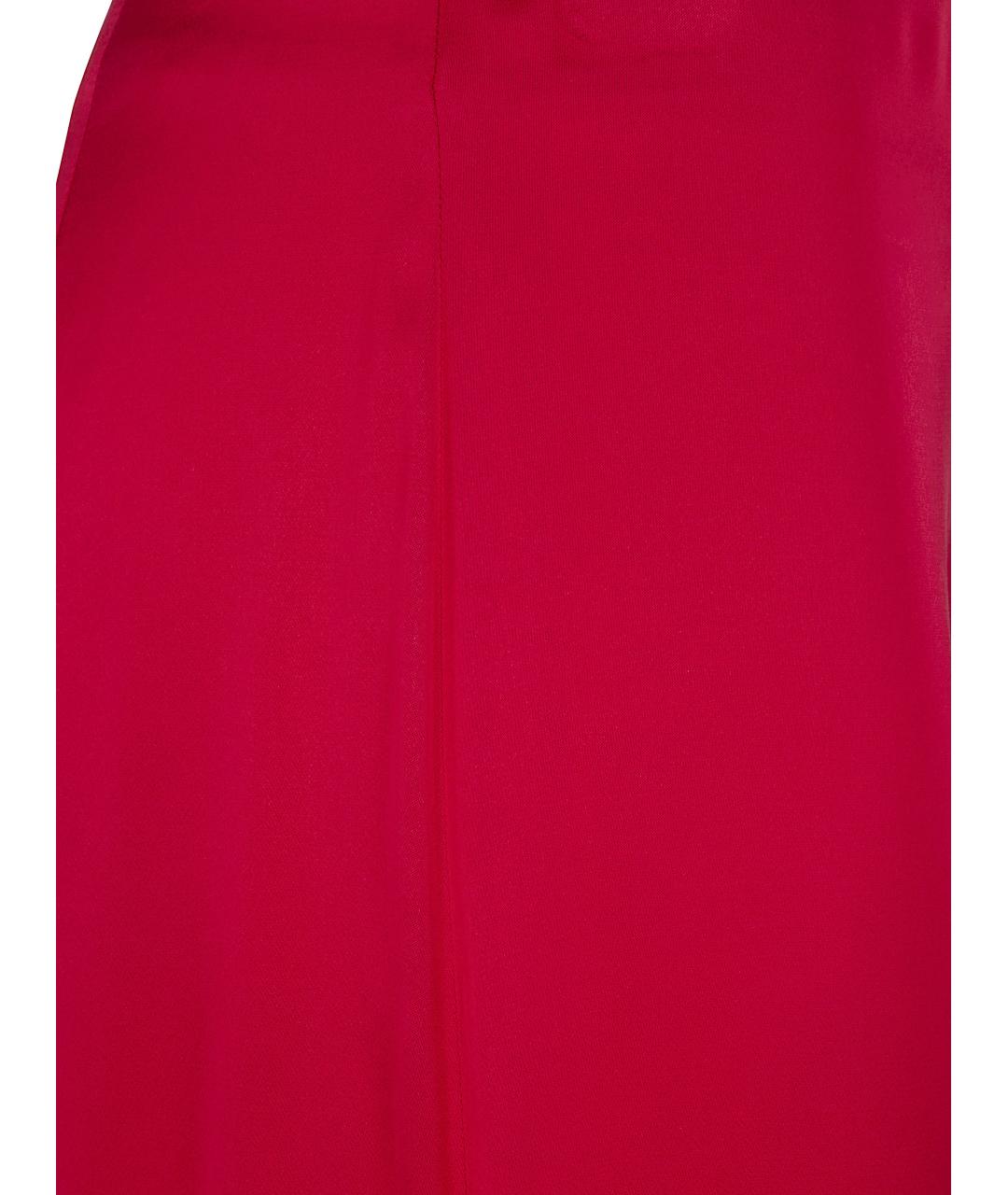 BLUGIRL Красные вискозные прямые брюки, фото 3