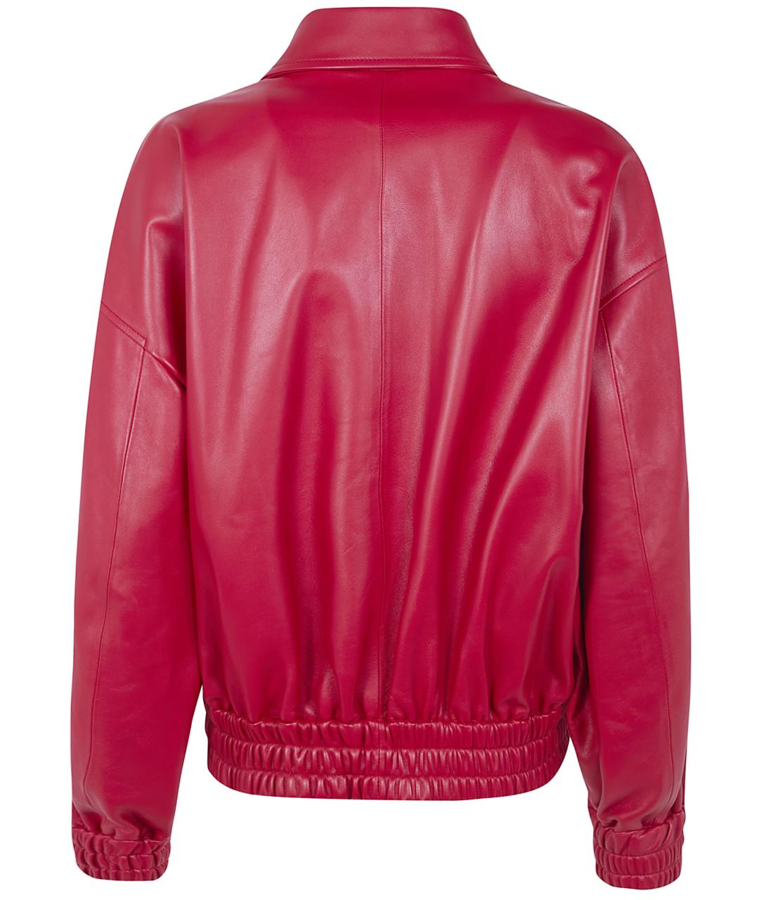 JIL SANDER Красная кожаная куртка, фото 2