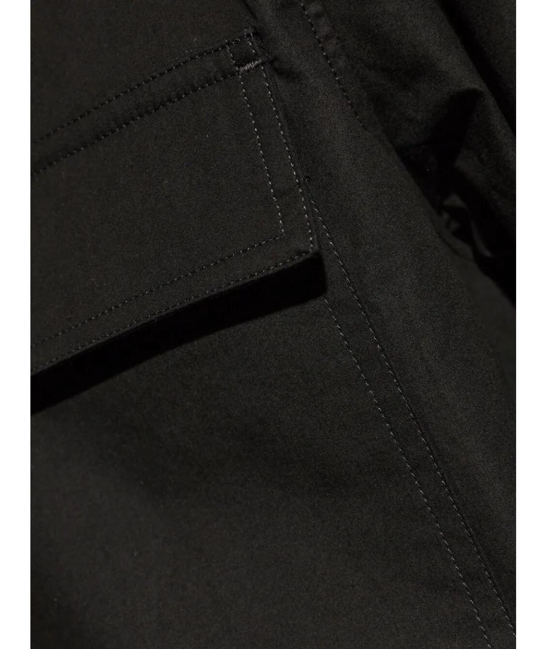 RICK OWENS Черная шерстяная кэжуал рубашка, фото 5