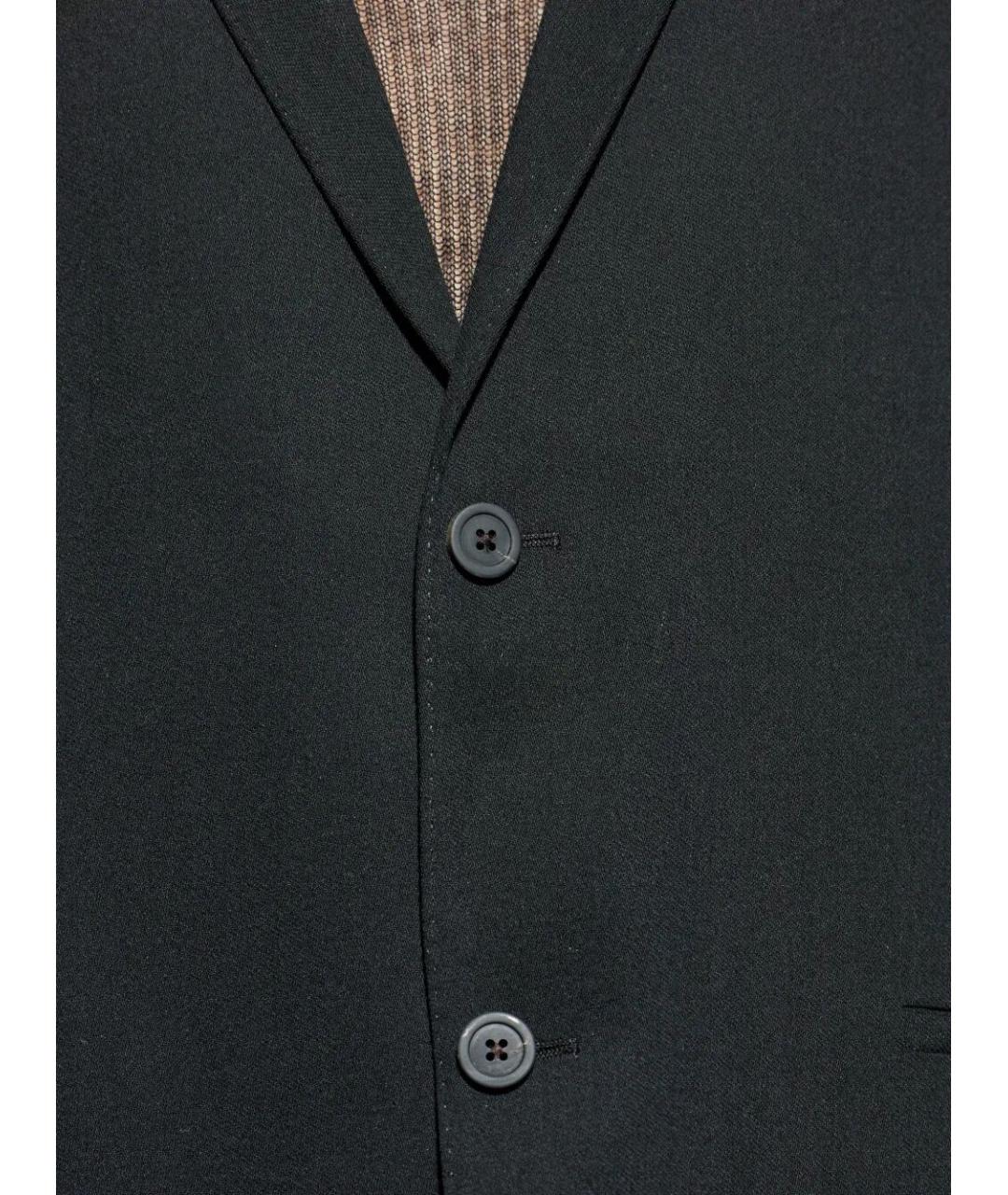 RICK OWENS Черный шерстяной пиджак, фото 4