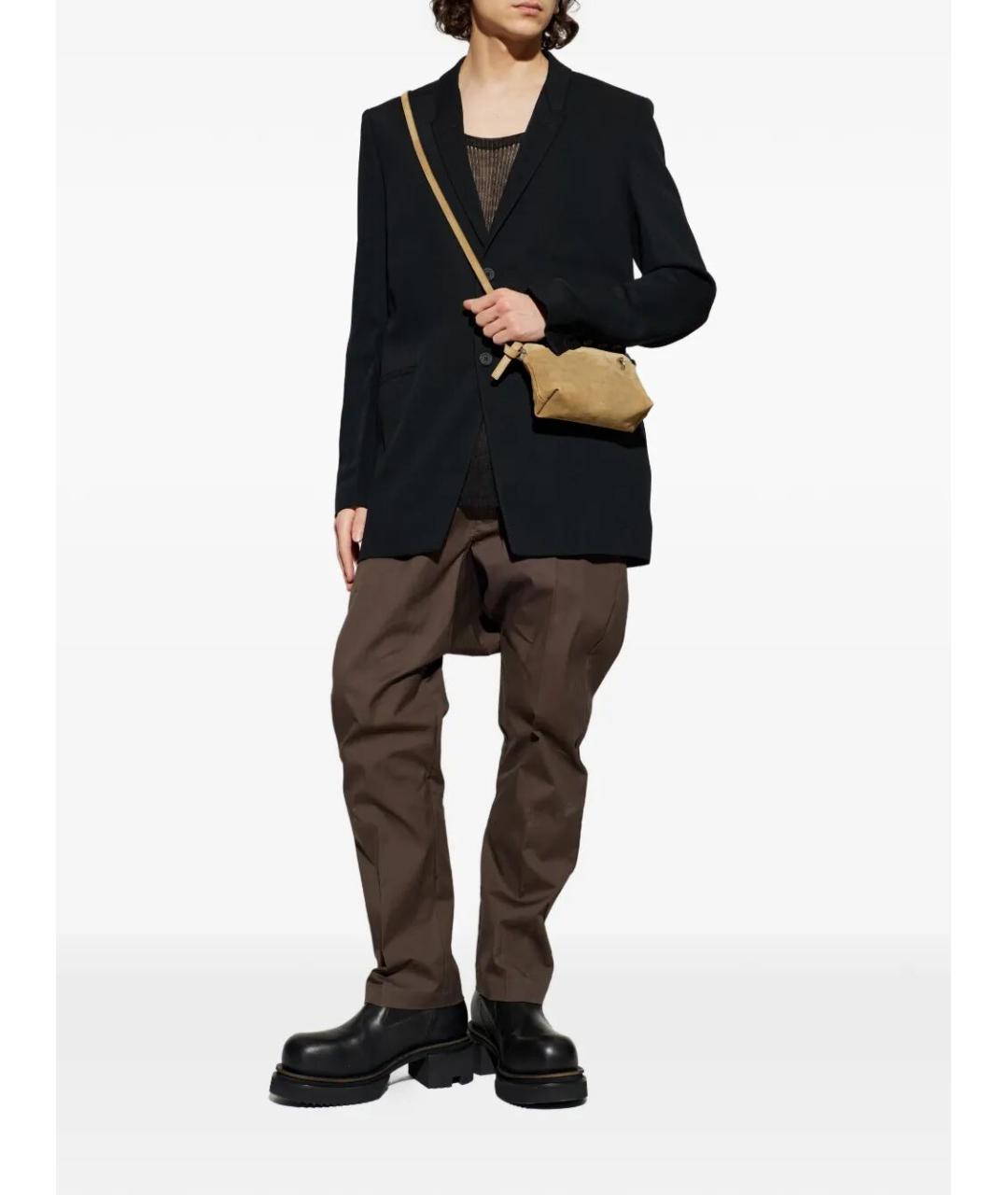 RICK OWENS Черный шерстяной пиджак, фото 2
