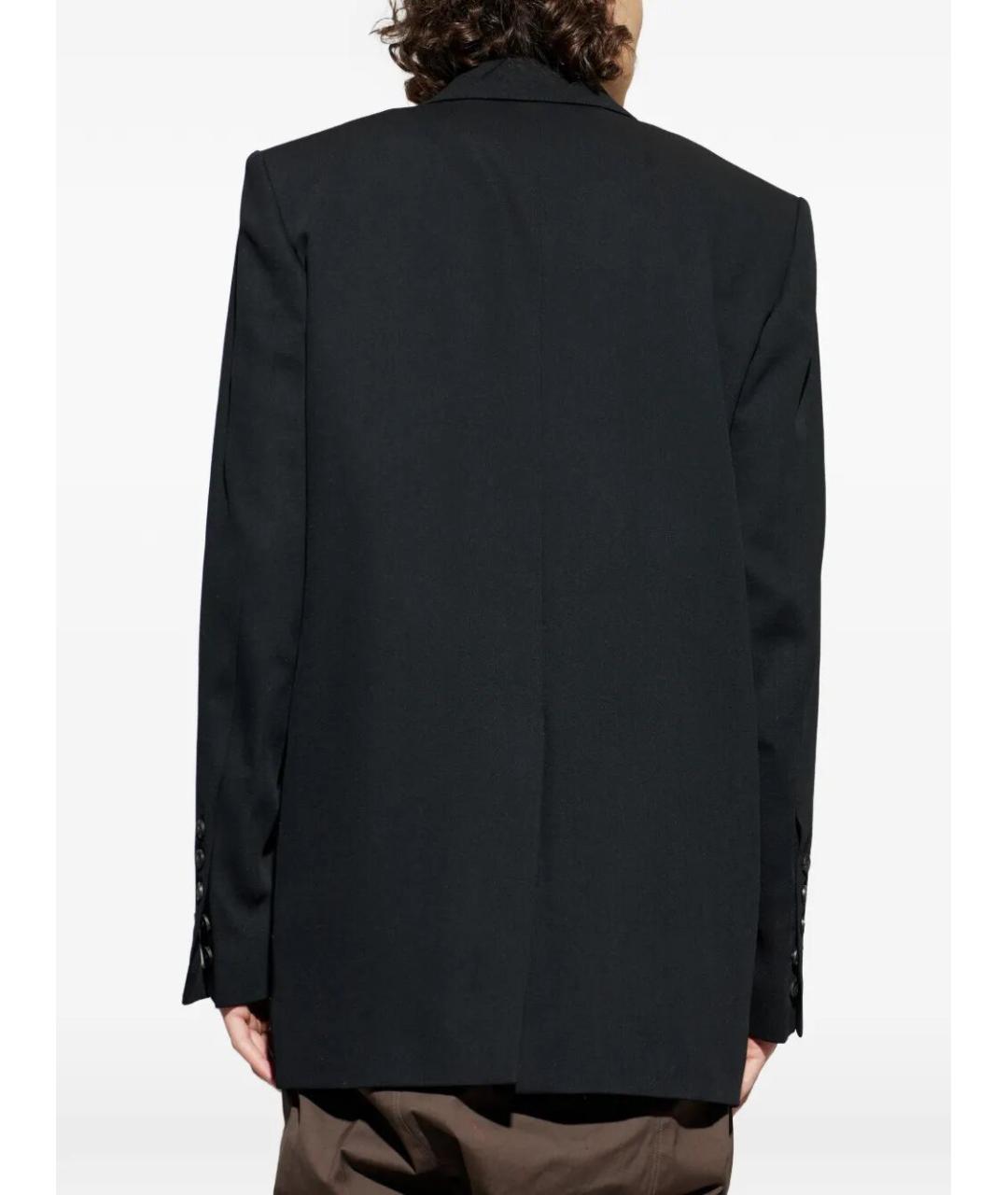 RICK OWENS Черный шерстяной пиджак, фото 3