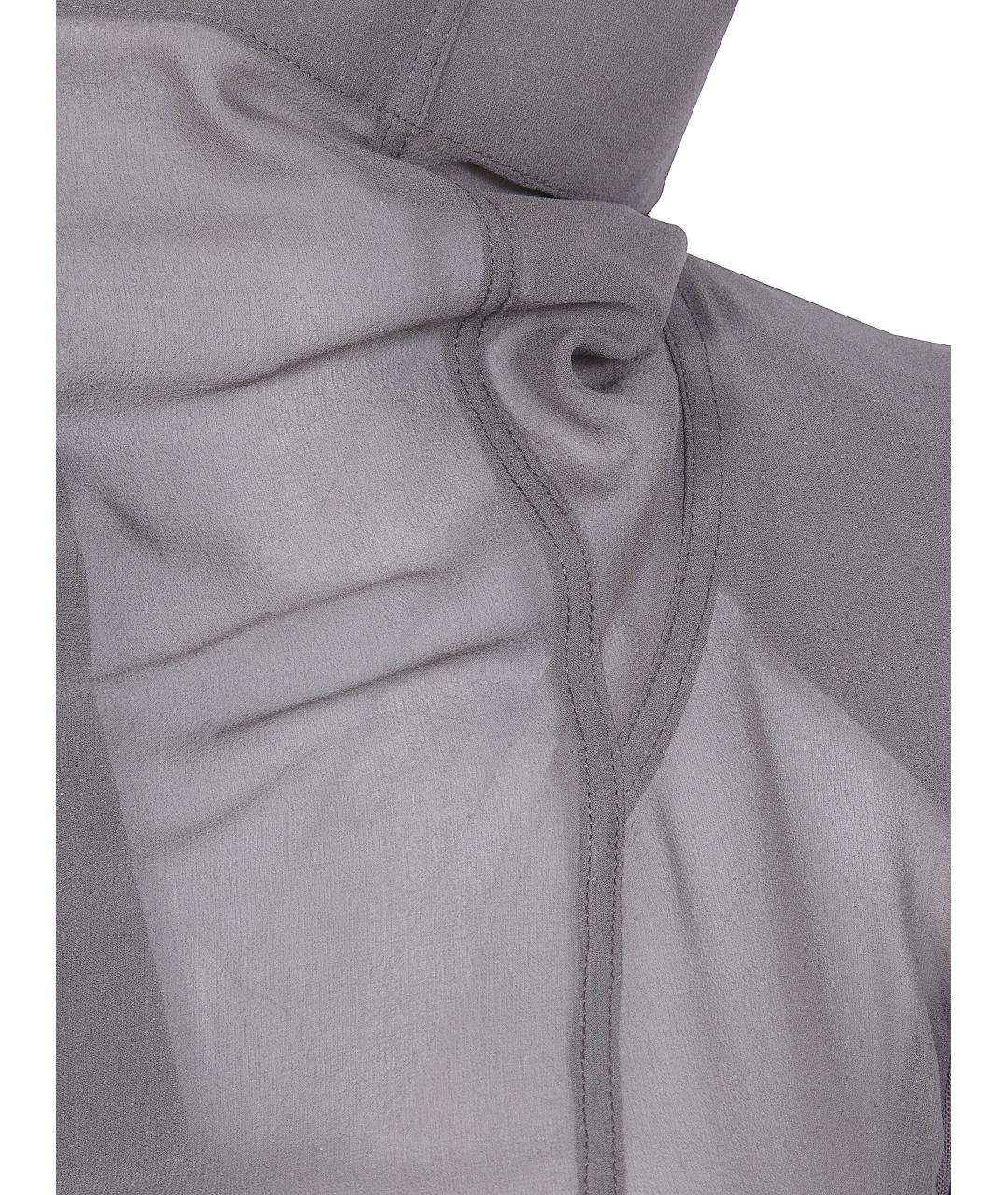 RICK OWENS Серая полиамидовая куртка, фото 3