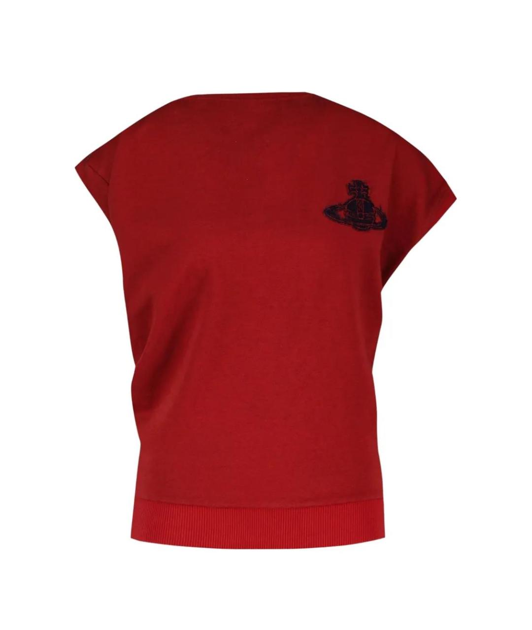 VIVIENNE WESTWOOD Красная хлопковая футболка, фото 1