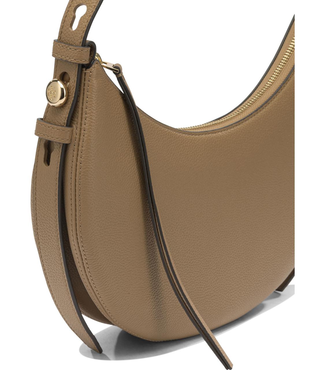 TORY BURCH Коричневая кожаная сумка через плечо, фото 4