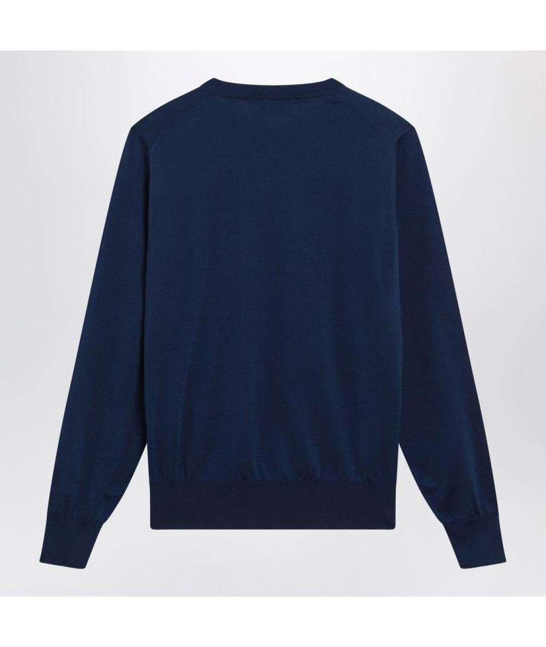 BRUNELLO CUCINELLI Синий хлопковый джемпер / свитер, фото 2