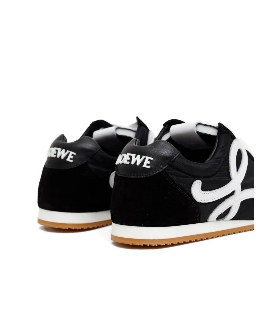 LOEWE Черные замшевые кроссовки, фото 2