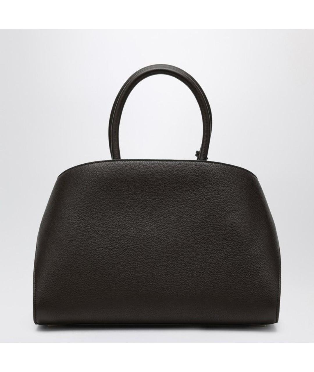 FERRAGAMO Коричневая кожаная сумка тоут, фото 2