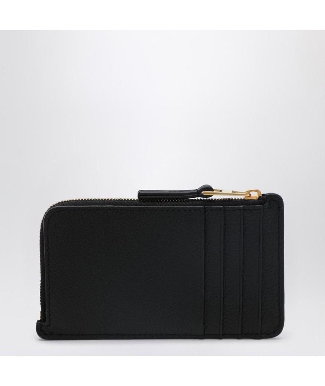 LOEWE Черный кожаный кардхолдер, фото 2